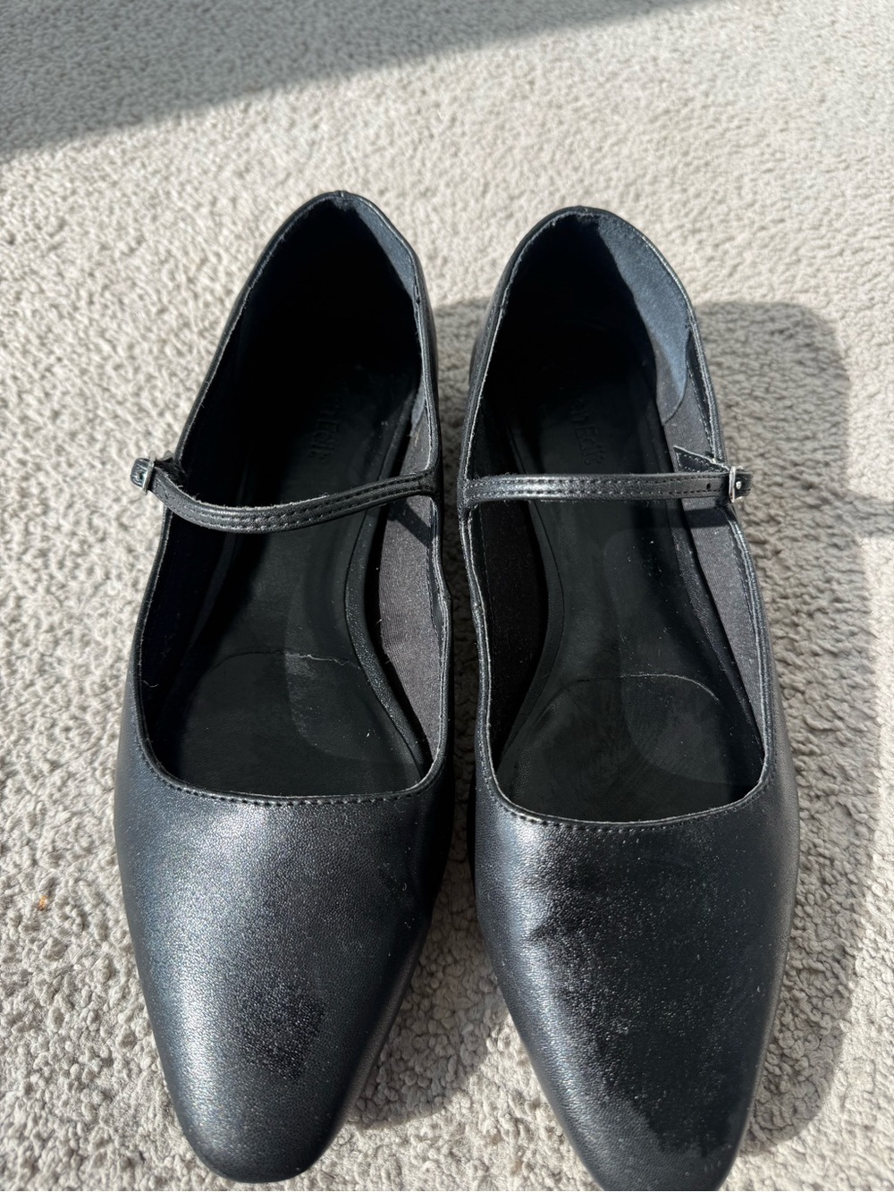 Black Mary Jane Flats for Women